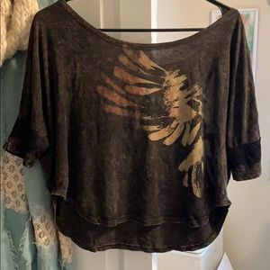Free people distress style crop
